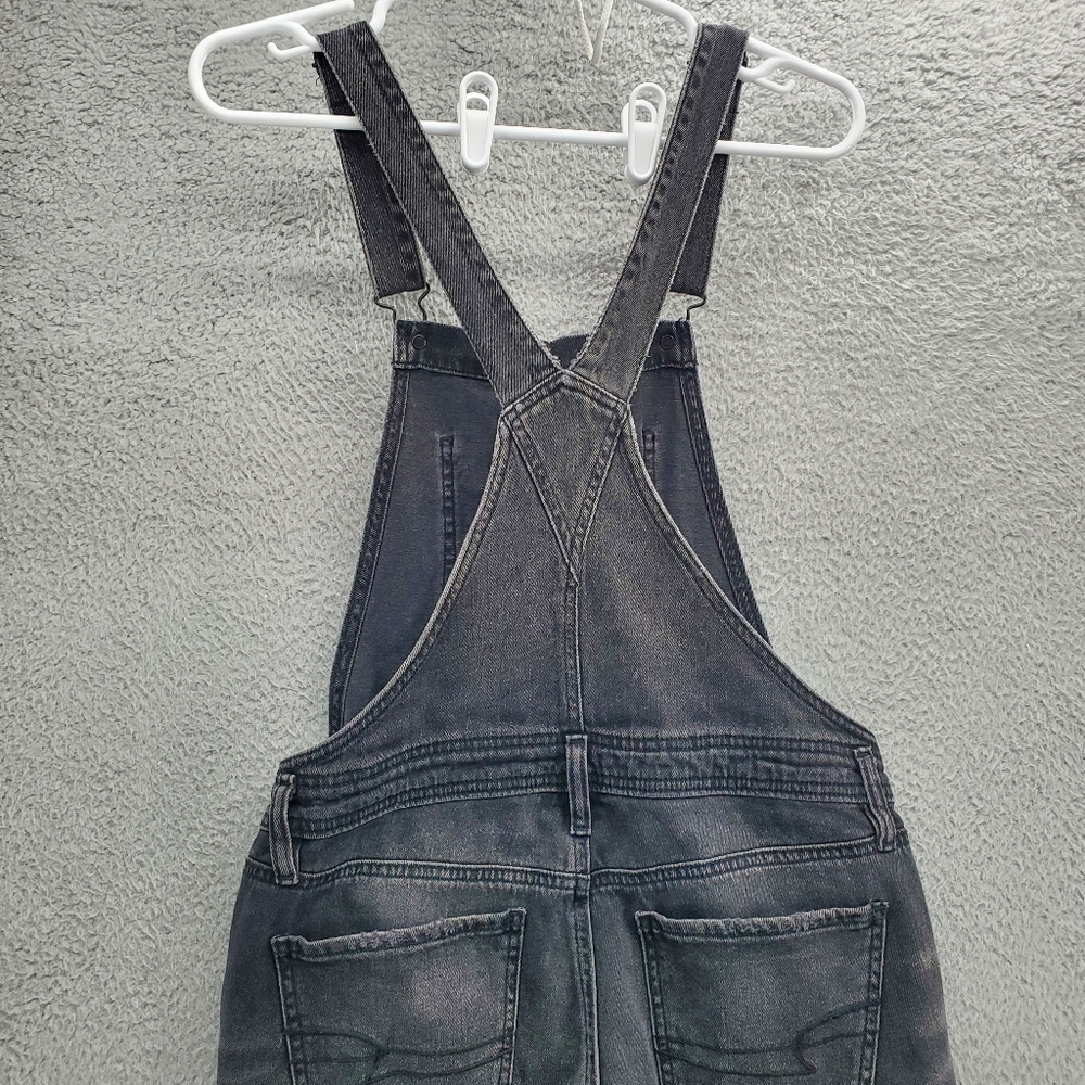 American Eagle Tomgirl Overalls Womens Size Small Black - Picture 11 of 13